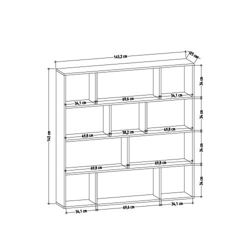 Hodbi - White, Oak Oak
White Bookshelf slika 4