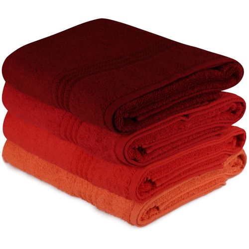 Colourful Cotton Set ručnika ALEX, 70*140 cm, 4 komada, Rainbow - Red slika 1