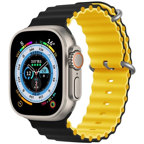 Smart Watch Ocean Strap 44/45/49mm Black/Yellow slika 1