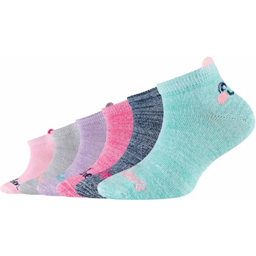 Skechers 6ppk girls casual super soft sneaker socks sk43075-6064 slika 1