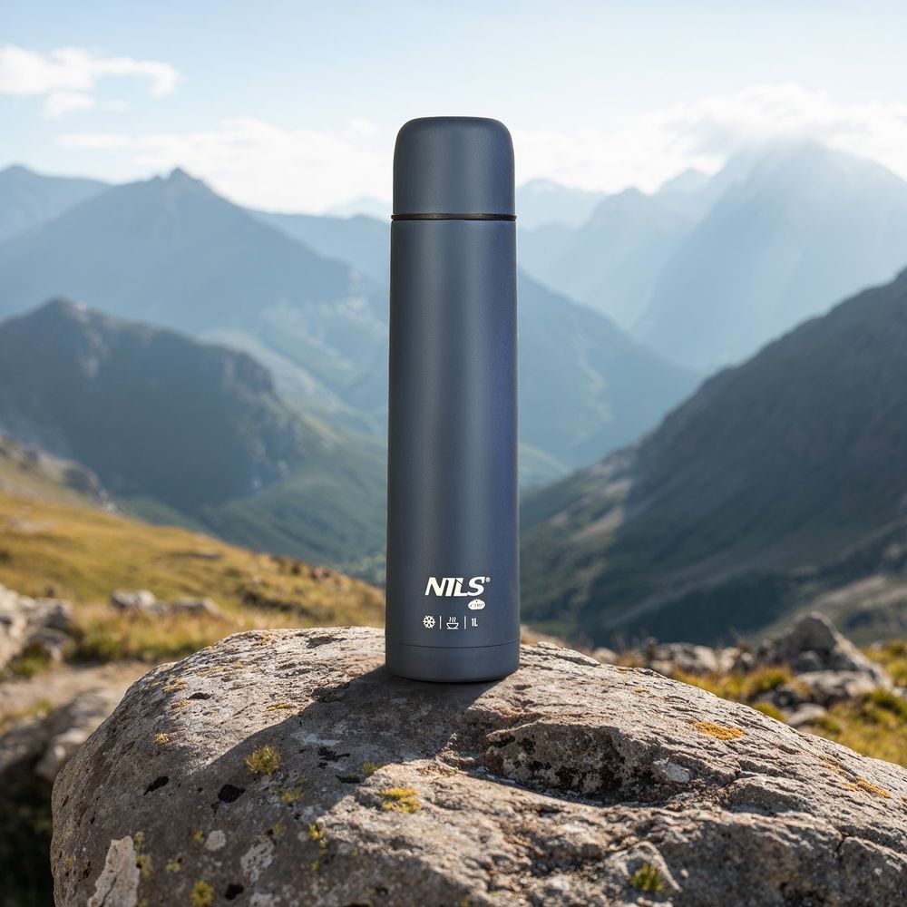Nc3804 turistička termos 1000ml plava nils camp slika 4