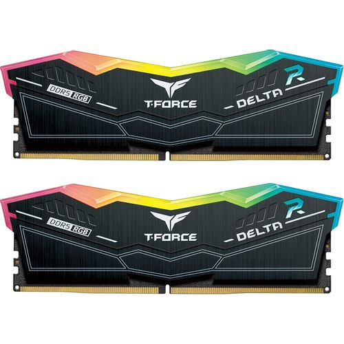 TEAM T-FORCE DELTA RGB DDR5 32GB (2x16GB) 6000MHz Gaming Memorija slika 1