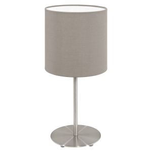 Eglo Pasteri Stolna Lampa - E14, Visina 275 mm, Nikl-Mat/Siva