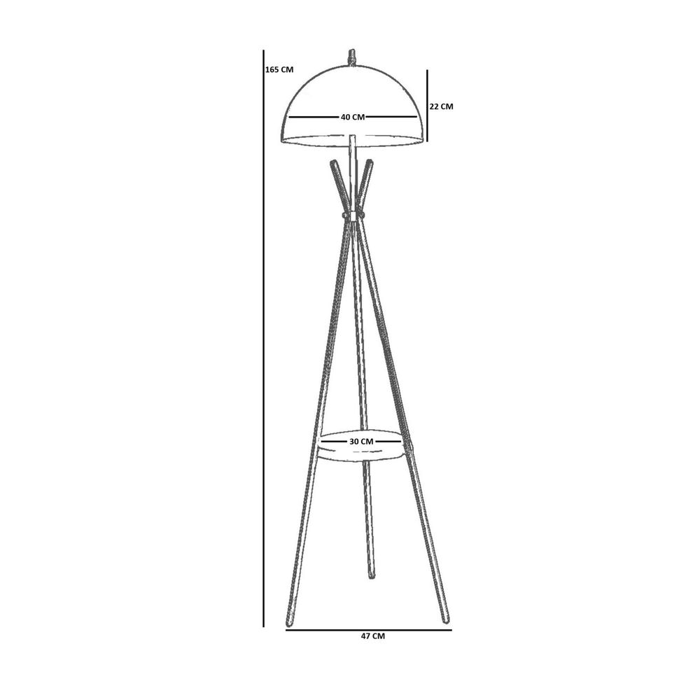 Opviq Podna lampa 022, siva slika 4