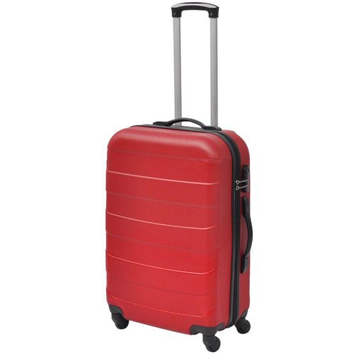 Trodijelni set čvrstih kovčega s kotačima crveni 45,5/55/66 cm slika 4