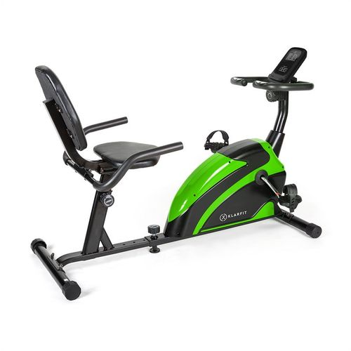 KLARFIT Relaxbike 6.0 SE ležeći ergometar/sobni bicikl, Crna slika 8