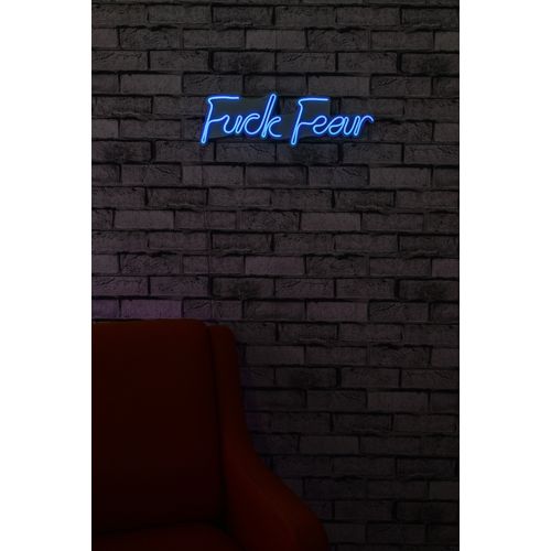 Wallity Ukrasna plastična LED rasvjeta, Fuck Fear - Blue slika 2