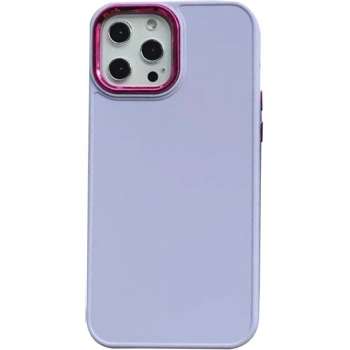 MCTK41-IPHONE 14 Pro Max * Futrola  UTP  Shiny Lens Silicone Purple (169.) slika 1