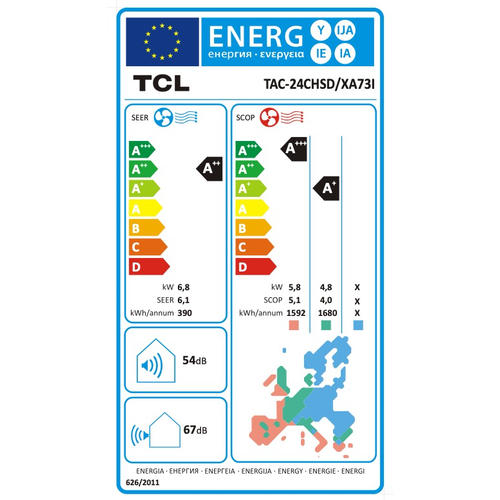 TCL klima uređaj Elite Inverter 6,8kW - TAC-24CHSD/XA73I slika 4