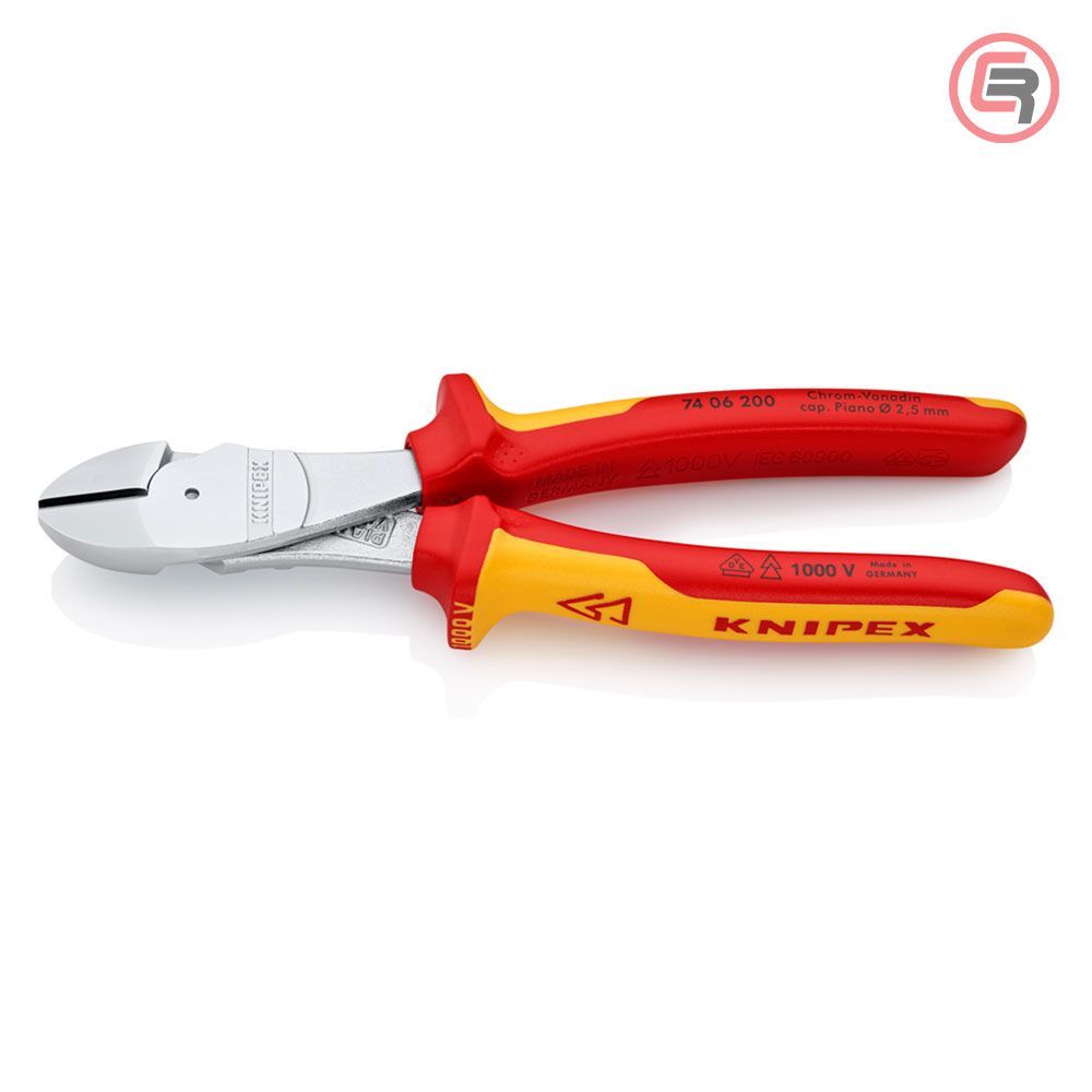 Knipex Kliješta Bočna Sječa – Sječice Ojačana 200mm 1000V – 74 06 200 slika 1