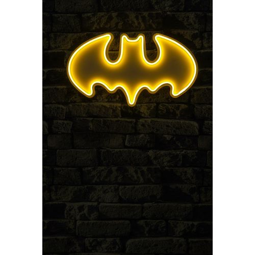 Wallity Ukrasna plastična LED rasvjeta, Batman Bat Light - Yellow slika 10