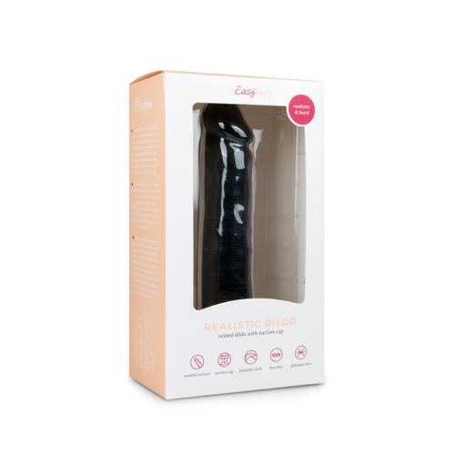 Realističan dildo - 20,5 cm, crni slika 3