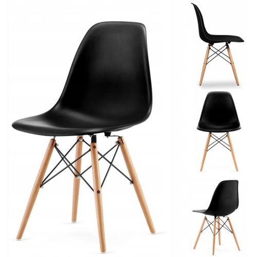 ModernHome Milano set 4 stolice CRNA PC-005 BLACK 4SZT slika 5