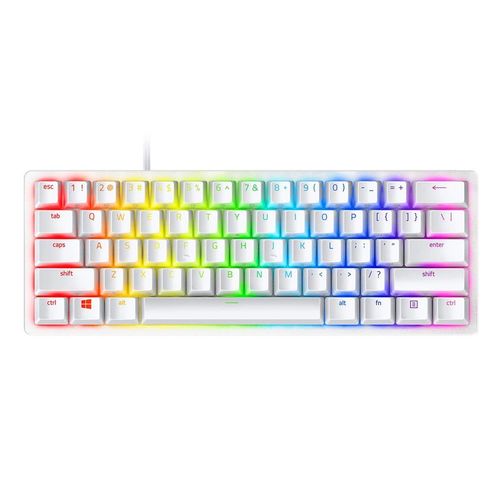 Razer Huntsman Mini Mercury Edition 60% Opto-Gaming Keyboard (Clicky Purple Switch) slika 1