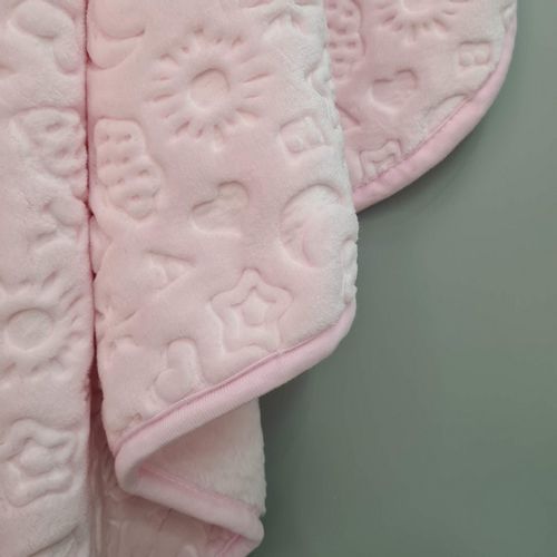 Ćebe CB EMBOSS BABY BLANKET - PEMBE slika 2