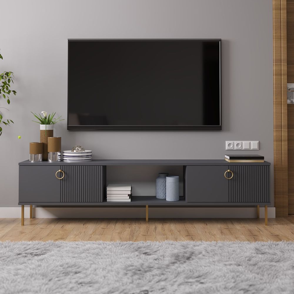 TV stalak Paye u antracit boji slika 1