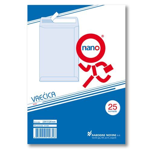 Vrećice 229x324 mm C4-N strip, natron, 25/1 slika 2