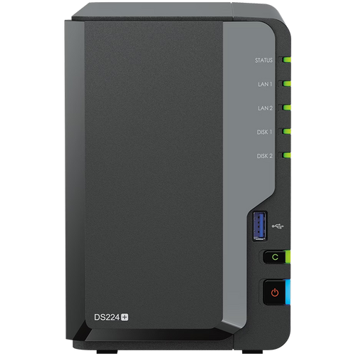 Synology DS224+ NAS Sustav, Tower, 2 utora za 3.5'' SATA HDD/SSD slika 1