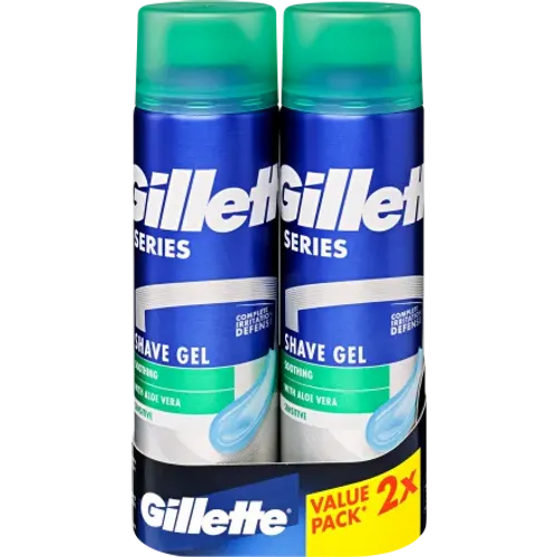 Gillette serum gel za brijanje Soothing 2X200ml slika 1