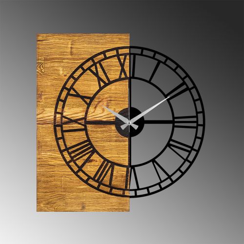 Wallity Ukrasni drveni zidni sat, Wooden Clock 10 slika 6