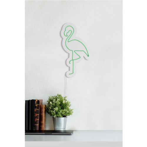 Wallity Ukrasna plastična LED rasvjeta, Flamingo - Green slika 4