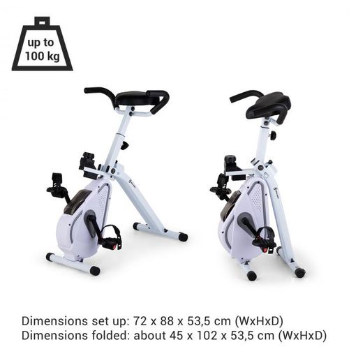 Capital Sports Azura Desk Bike sobni bicikl, Bijela slika 7