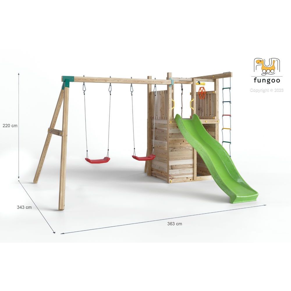 Fungoo Set HOUSER - Drveno dječije igralište slika 8