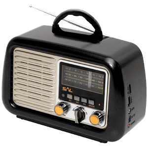 SAL Retro radio + BT bežični zvučnik, 4in1, FM, MP3, AUX - RRT 2B