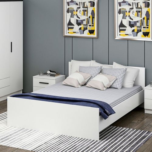 Woody Fashion Dvostruki krevet, Kale Bedstead 150 x 200 - White slika 4