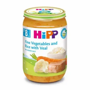 HIPP kašica povrće sa pirinčem i teletinom 220g 8M+