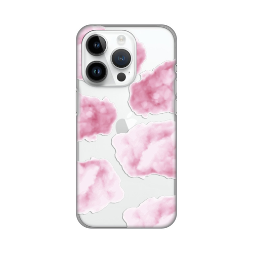 Torbica Silikonska Print Skin za iPhone 14 Pro 6.1 Pink Clouds slika 1