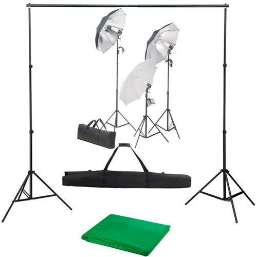 Oprema za fotografski studio sa setom svjetiljki i pozadinom slika 25