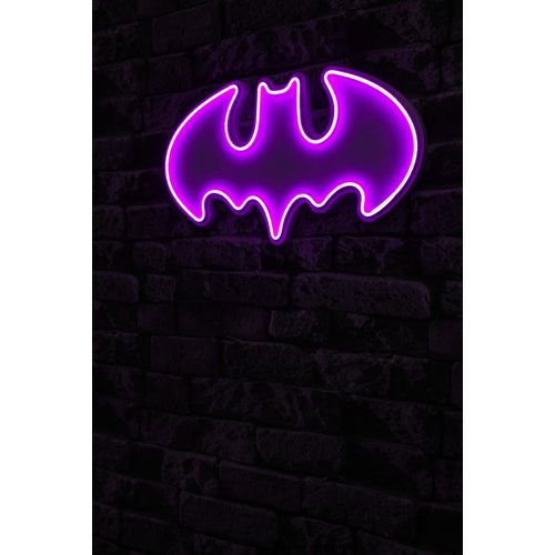 Wallity Ukrasna plastična LED rasvjeta, Batman Bat Light - Pink slika 1