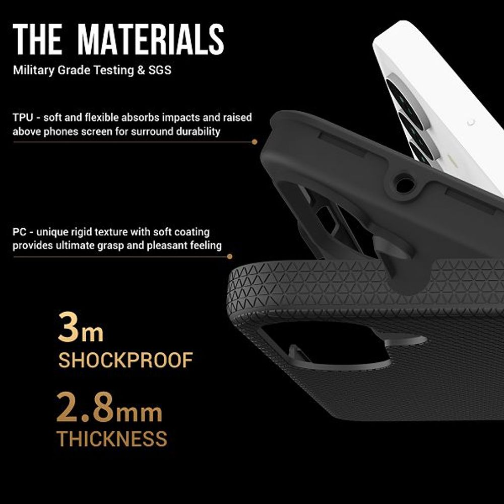 MM TPU SAM GALAXY S24/S25 - DROP-PROOF HARD DOUBLE black slika 4