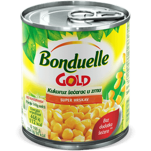 Bonduelle Kukuruz šećerac u zrnu gold 670g, ocjeđene mase 570g