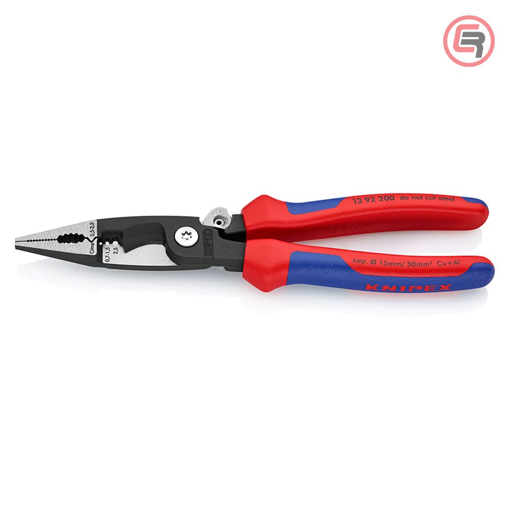 Knipex Kliješta Elektroinstalacijska Multifunkcionalna 200 mm Sa Kočnicom – 13 92 200 slika 1