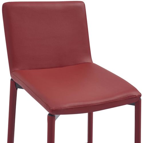 Barski stolci od umjetne kože 6 kom crvena boja vina slika 14