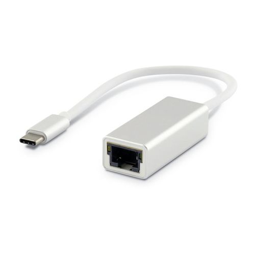 Xwave Mrežni Adapter USB-C na ethernet RJ-45,muški-ženski,beli slika 2