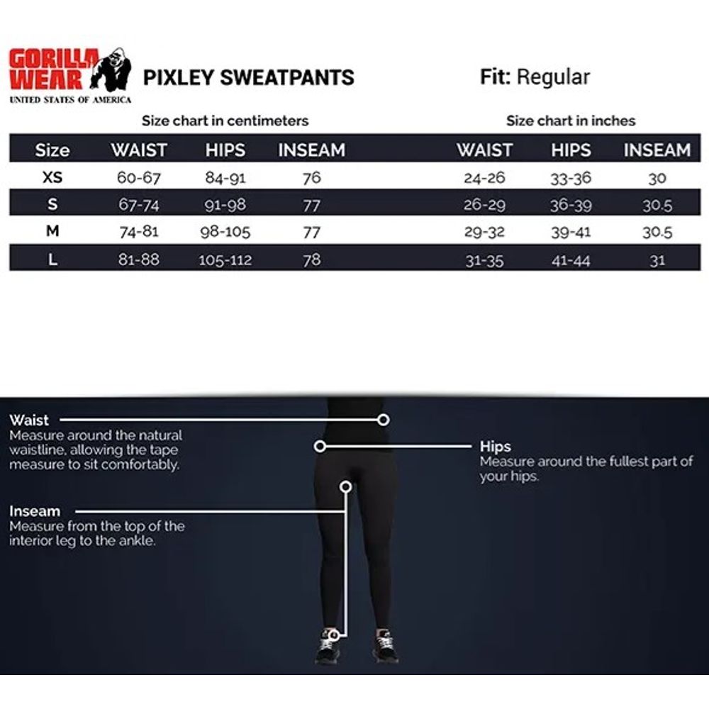 Gorilla Wear PIXLEY Trenerka donji dio, Siva slika 5
