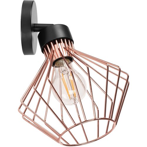 TOOLIGHT Zidna svjetiljka metalna Loft rozo crna APP534-1W slika 6