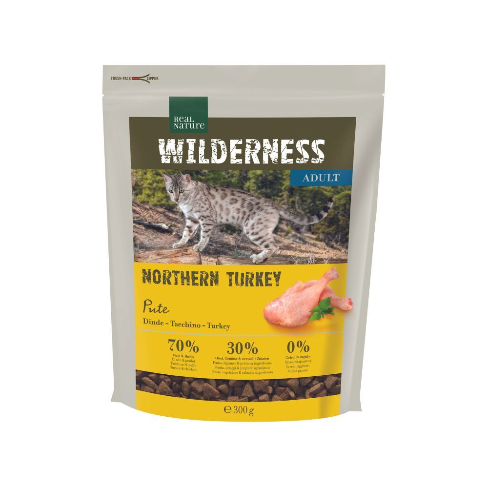 Real Nature Cat Wilderness Adult Northern Turkey 300 g slika 1