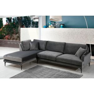 Atelier Del Sofa Kutna garnitura PAPIRA, antracit, lijevi kut, Papira Corner Left (Chl+3R) - Anthracite