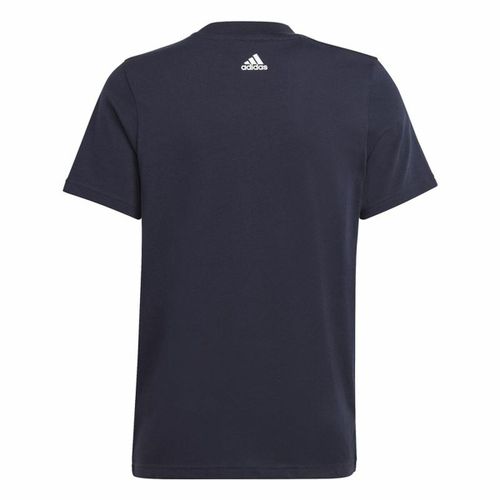 Dječja Majica Kratkih Rukava Adidas Essentials - Tamno plava (13-14 godina) slika 2