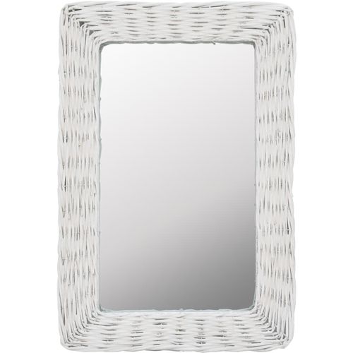 Pleteno ogledalo bijelo 40 x 60 cm slika 13