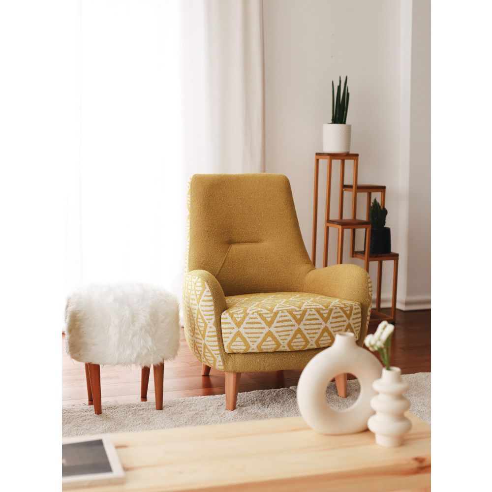 Aztek - Žuta Žuta Wing Chair slika 1