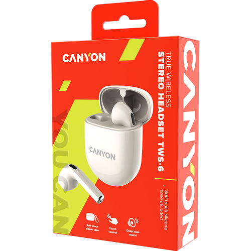 CANYON TWS-6, Bluetooth headset, with microphone slika 5