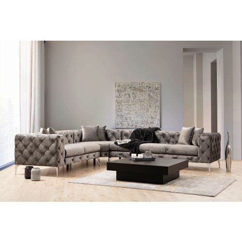 Atelier Del Sofa Kutna garnitura, Antracit, Como Right -Anthracite slika 1