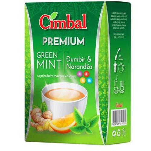 Cimbal Green Mint Đumbir & Narandža čaj 40g slika 2