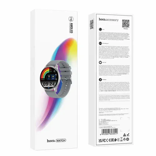 HOCO pametni sat / pametni sat Amoled Y15 smart sport (mogućnost povezivanja sa sata) srebrni slika 4