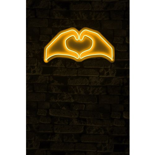 Wallity Ukrasna plastična LED rasvjeta, Sweetheart - Yellow slika 2